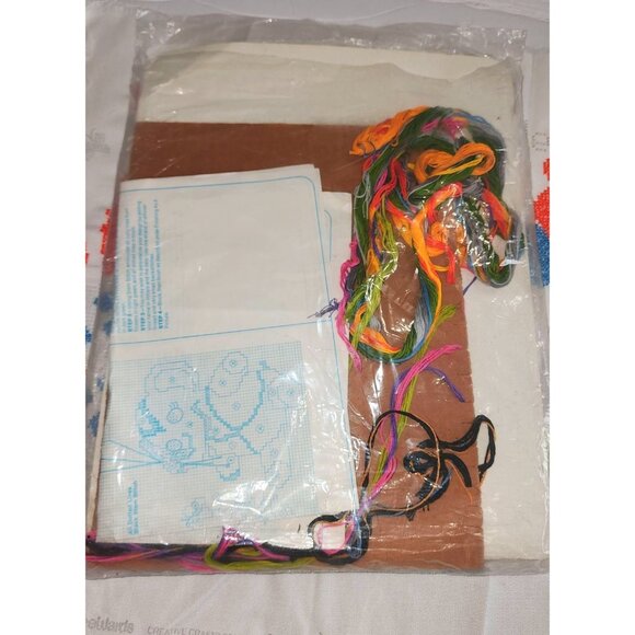 LeeWards Cross-Stitch Kit "Bedtime Prayer"  18" x 14" Finished Size  Includes Fl - Picture 5 of 9